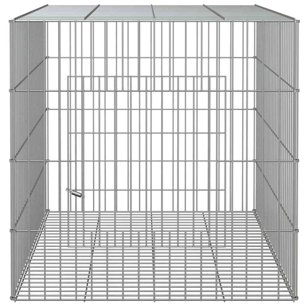 vidaXL Rabbit Cage 78x54x54 cm Galvanised Iron 5