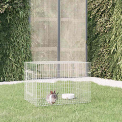 vidaXL Rabbit Cage 78x54x54 cm Galvanised Iron 1
