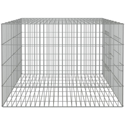 2-Panel Rabbit Cage 110x79x54 cm Galvanised Iron