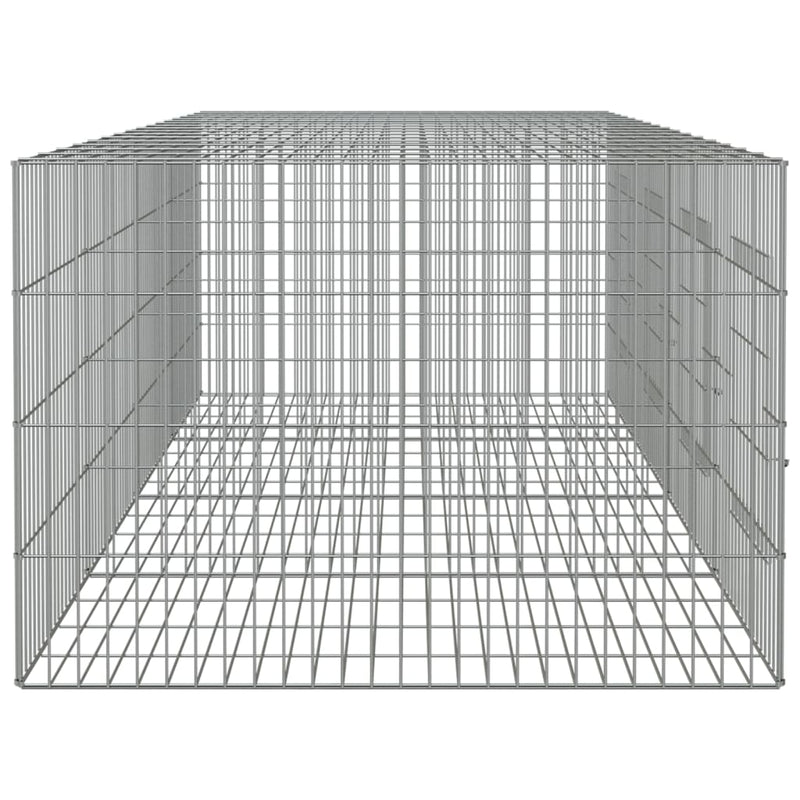 4-Panel Rabbit Cage 217x79x54 cm Galvanised Iron