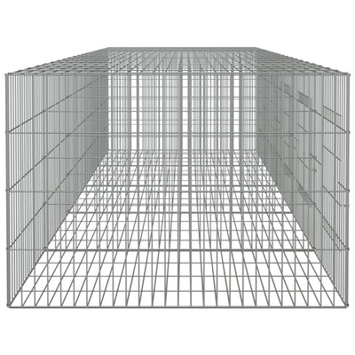 5-Panel Rabbit Cage 273x79x54 cm Galvanised Iron