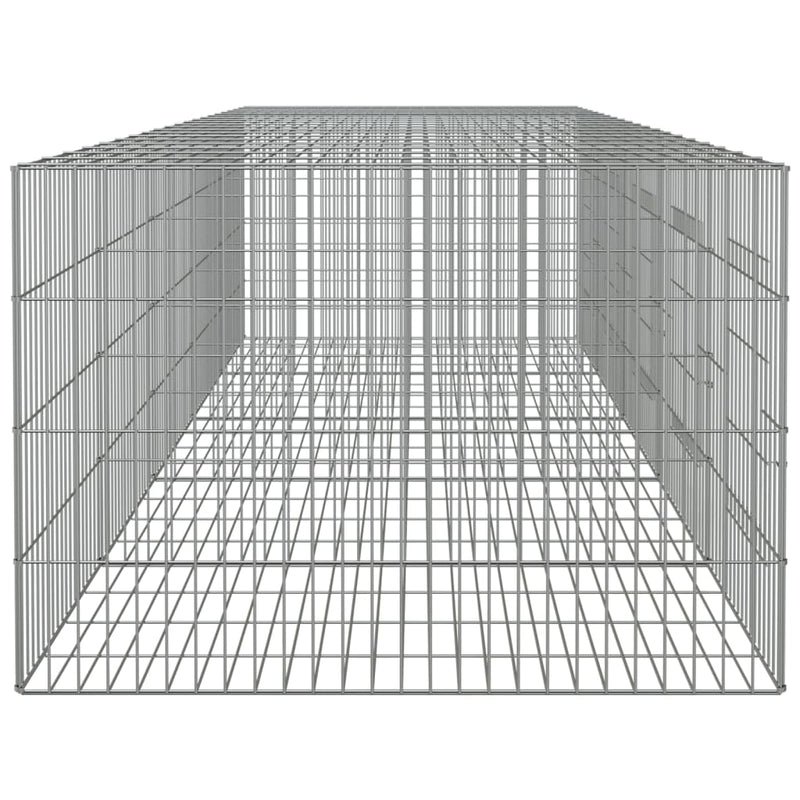 5-Panel Rabbit Cage 273x79x54 cm Galvanised Iron