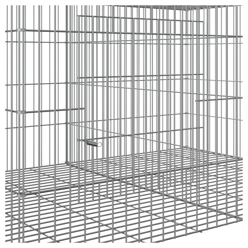 5-Panel Rabbit Cage 273x79x54 cm Galvanised Iron