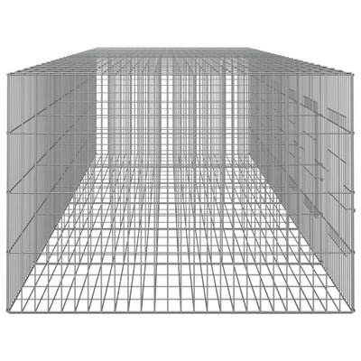 6-Panel Rabbit Cage 327x79x54 cm Galvanised Iron