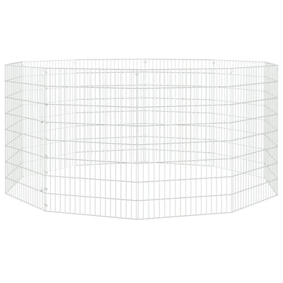 10-Panel Rabbit Cage 54x80 cm Galvanised Iron