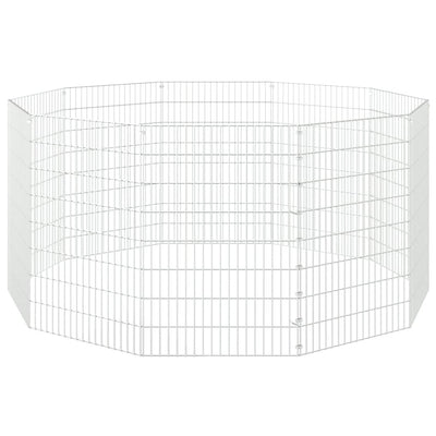 10-Panel Rabbit Cage 54x80 cm Galvanised Iron