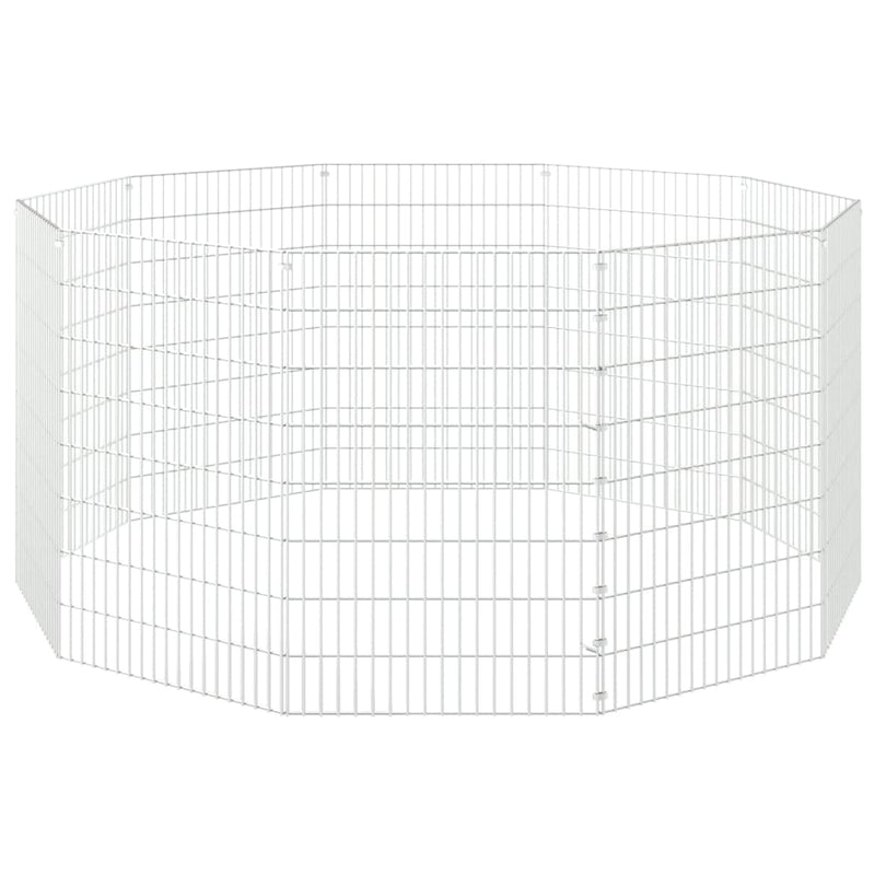 10-Panel Rabbit Cage 54x80 cm Galvanised Iron