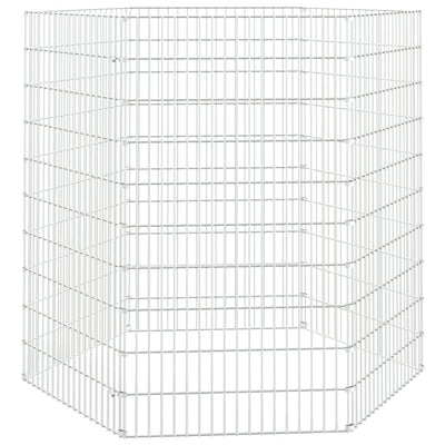 6-Panel Rabbit Cage 54x100 cm Galvanised Iron