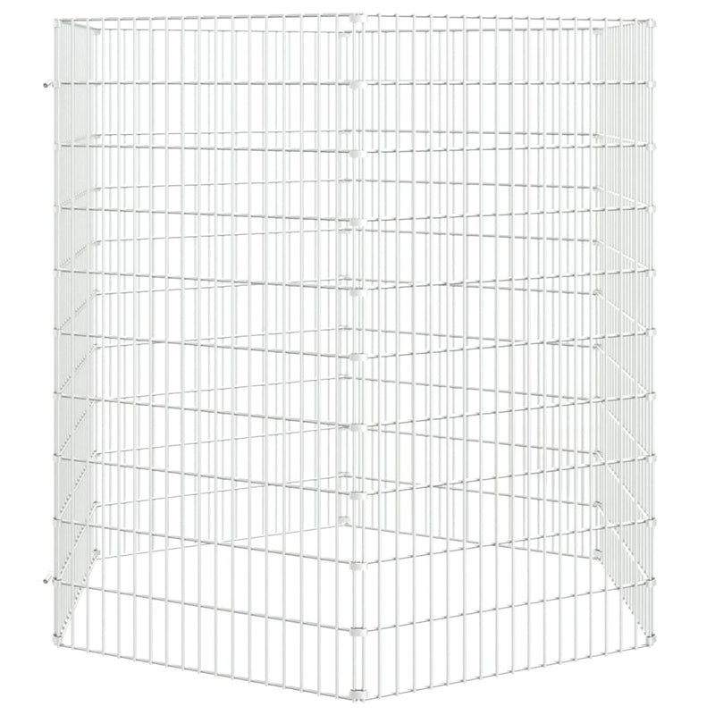 6-Panel Rabbit Cage 54x100 cm Galvanised Iron