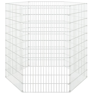 6-Panel Rabbit Cage 54x100 cm Galvanised Iron