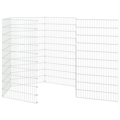 6-Panel Rabbit Cage 54x100 cm Galvanised Iron