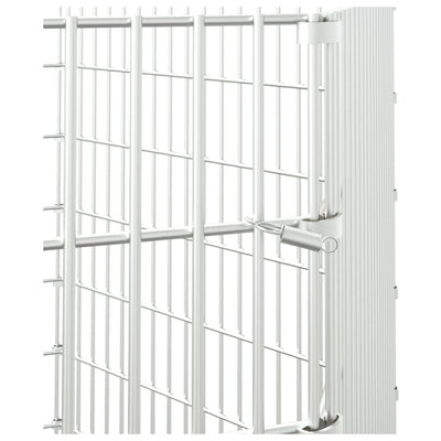 6-Panel Rabbit Cage 54x100 cm Galvanised Iron