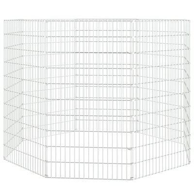 8-Panel Rabbit Cage 54x100 cm Galvanised Iron