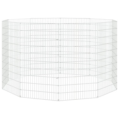 10-Panel Rabbit Cage 54x100 cm Galvanised Iron