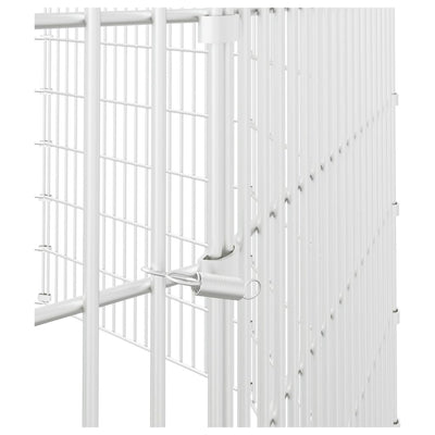 10-Panel Rabbit Cage 54x100 cm Galvanised Iron