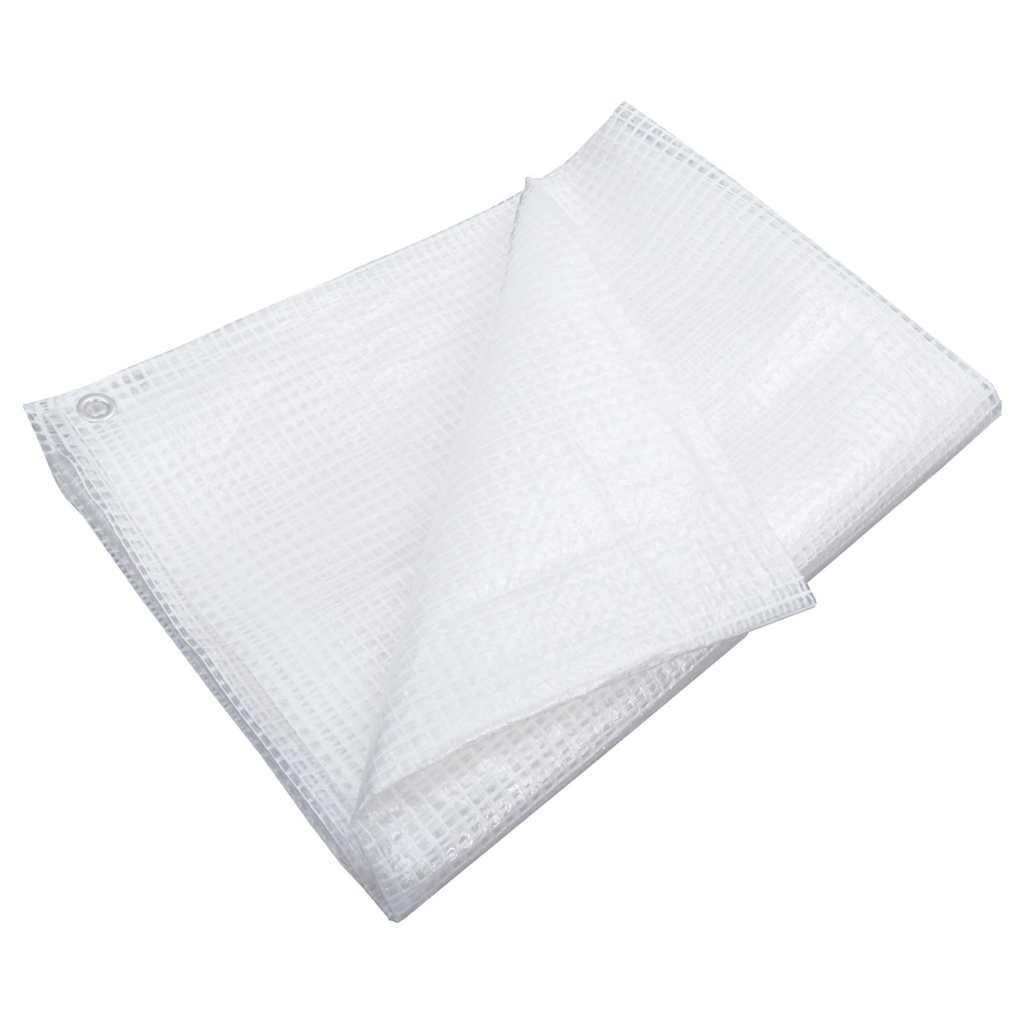 vidaXL Leno Tarpaulin 140 g/m² 6x6 m White 5