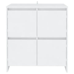 Sideboards 2 pcs 70x41x75 cm Engineered Wood White