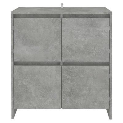 Sideboards 2 pcs Concrete Grey 70x41x75 cm Engineered Wood