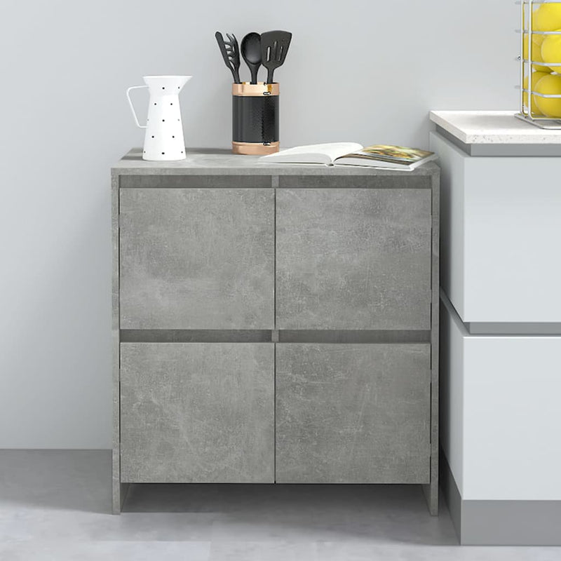 Sideboards 2 pcs Concrete Grey 70x41x75 cm Engineered Wood