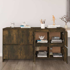 Sideboards 2 pcs 70x41x75 cm Engineered Wood Smoked oak