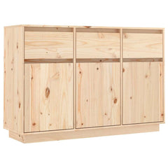vidaXL Sideboard 111x36x75 cm Solid Wood Pine 2