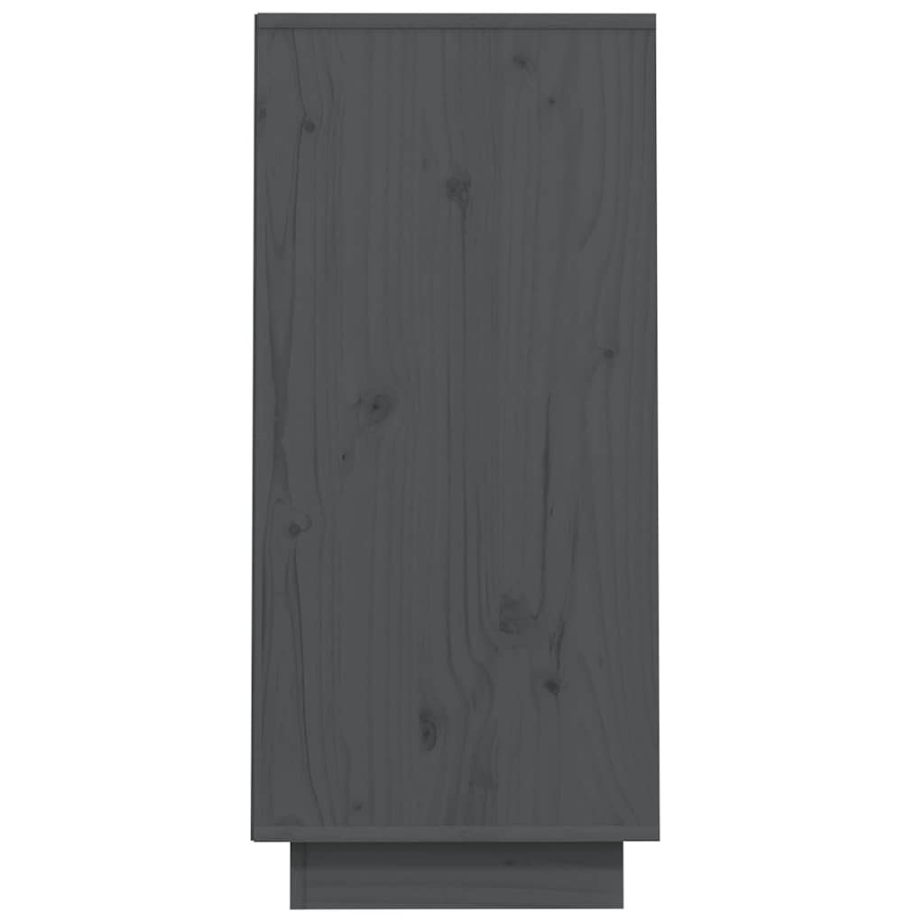 vidaXL Console Cabinet | Grey | Solid pine wood | Medium | Console Cabinet 6