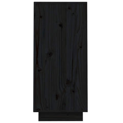 vidaXL Console Cabinet Black 60x34x75 cm Solid Wood Pine 6