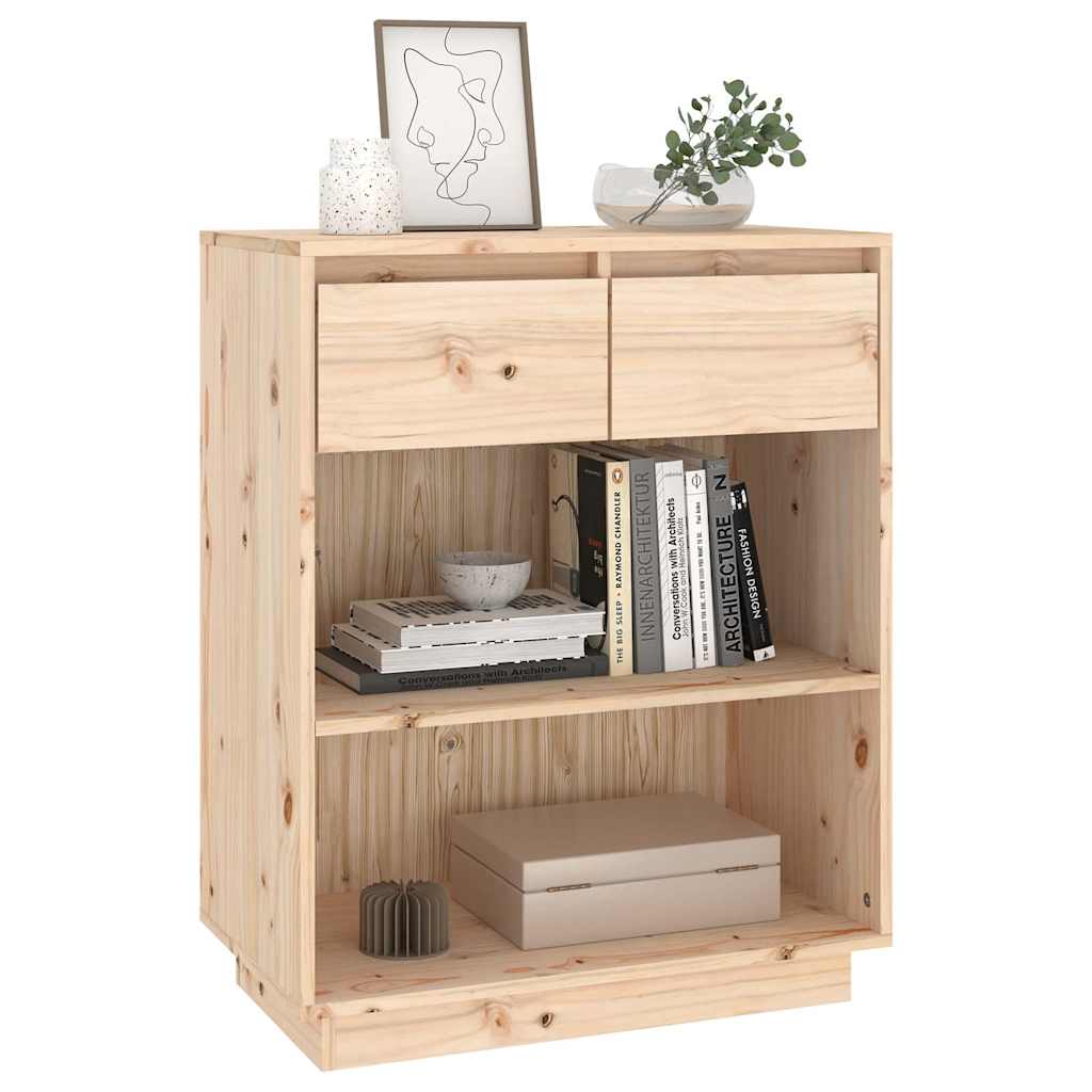 vidaXL Console Cabinet | Natural wood | Solid pine wood | Medium 4
