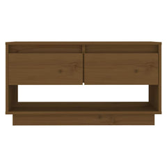 vidaXL Tv Stand | Honey brown | Solid pine wood | Medium | Tv Stand 3