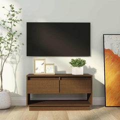 vidaXL Tv Stand | Honey brown | Solid pine wood | Medium | Tv Stand 1