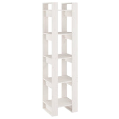 vidaXL Book Cabinet | White | Solid pinewood | Medium | Book Cabinet 2