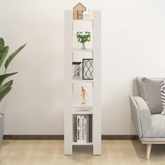 vidaXL Book Cabinet | White | Solid pinewood | Medium | Book Cabinet 3