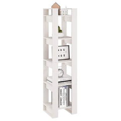 vidaXL Book Cabinet | White | Solid pinewood | Medium | Book Cabinet 4