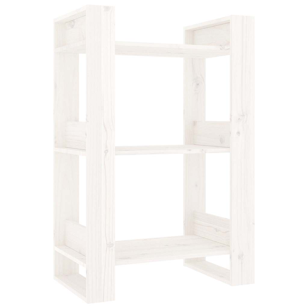 vidaXL Book Cabinet | White | Solid pine wood | Medium | Book Cabinet 2