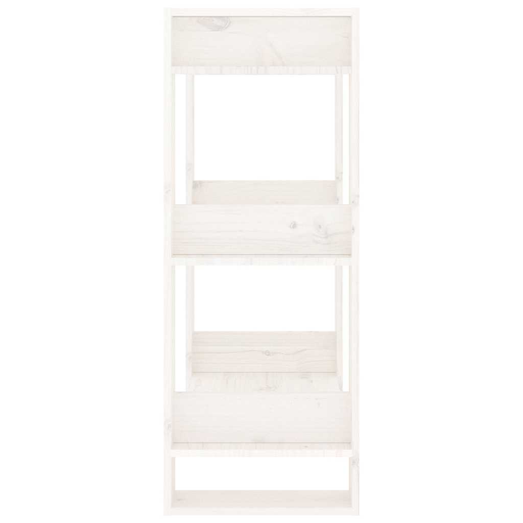 vidaXL Book Cabinet | White | Solid pine wood | Medium | Book Cabinet 4