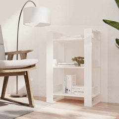 vidaXL Book Cabinet | White | Solid pine wood | Medium | Book Cabinet 6