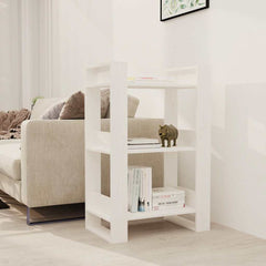 vidaXL Book Cabinet | White | Solid pine wood | Medium | Book Cabinet 1