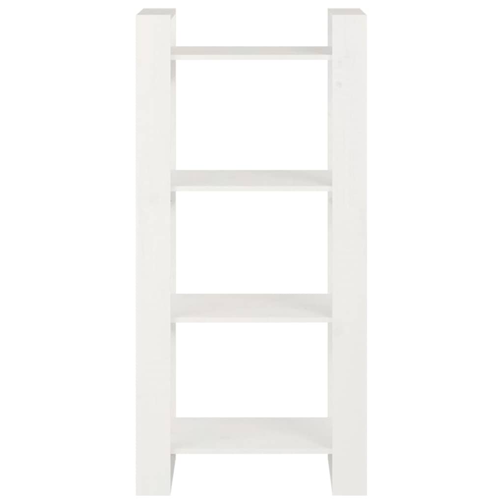 vidaXL Book Cabinet | White | Solid pine wood | Standard | Book Cabinet 3