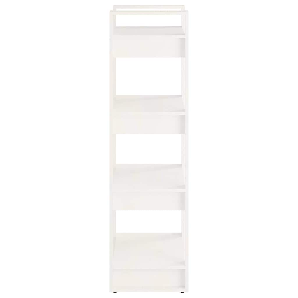 vidaXL Book Cabinet | White | Solid pine wood | Standard | Book Cabinet 4