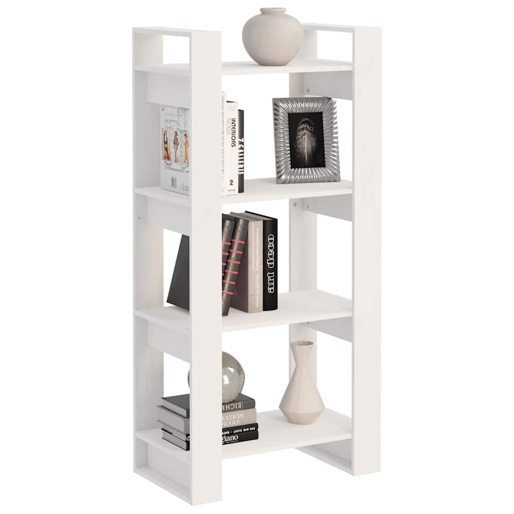 vidaXL Book Cabinet | White | Solid pine wood | Standard | Book Cabinet 5