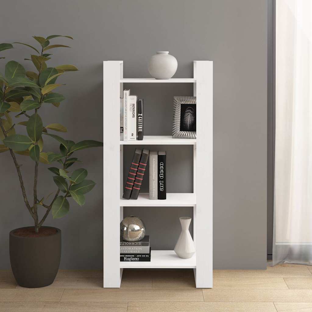 vidaXL Book Cabinet | White | Solid pine wood | Standard | Book Cabinet 1