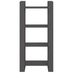 vidaXL Book Cabinet | Grey | Solid pine wood | 60x35x125 cm | Book Cabinet 3