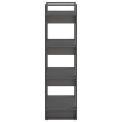 vidaXL Book Cabinet | Grey | Solid pine wood | 60x35x125 cm | Book Cabinet 4