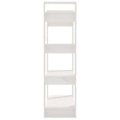 vidaXL Book Cabinet | White | Solid pine wood | 80x35x125 cm | Book Cabinet 6