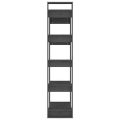 vidaXL Book Cabinet | Grey | Solid pine wood | Medium | Book Cabinet 6
