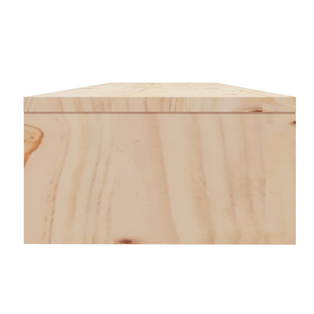 vidaXL Monitor Stand | Natural Pine | Solid Pine Wood | 100 cm long 6