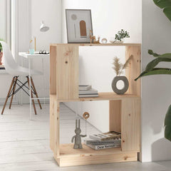 vidaXL Book Cabinet | Natural wood | Solid Pine Wood | Small | Book Cabinet 1