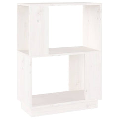 vidaXL Book Cabinet | White | Solid Pine Wood | Medium | Book Cabinet 2