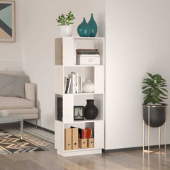 vidaXL Book Cabinet | White | Solid pine wood | 51x25x132 cm | Book Cabinet 1