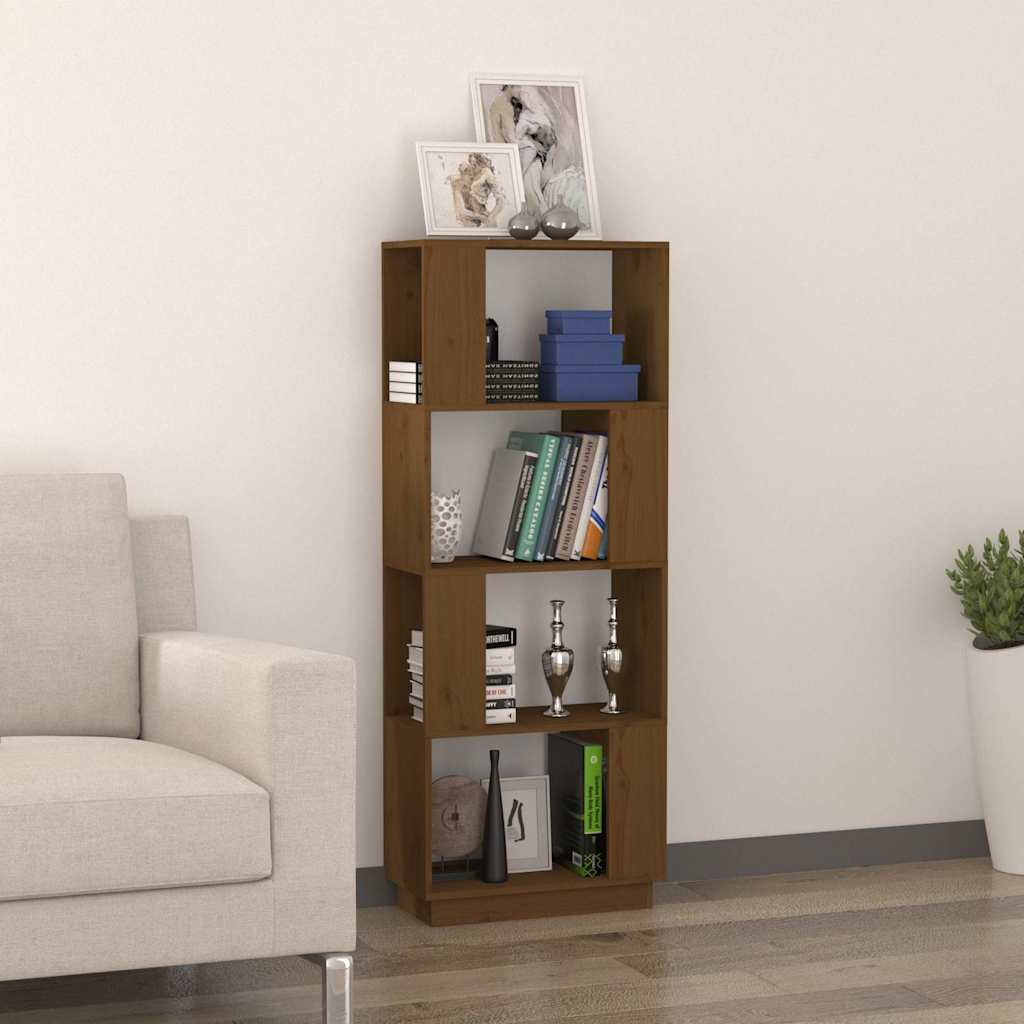 vidaXL Book Cabinet | Honey Brown | Solid Pine Wood | Medium | Book Cabinet 3